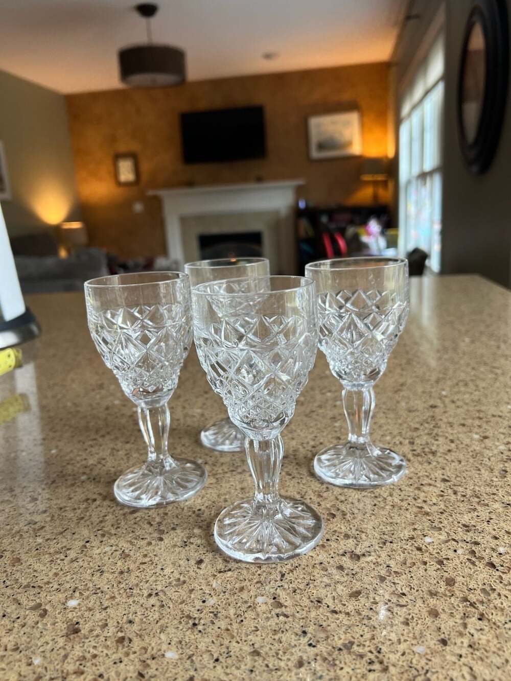 Vintage Christopher‎ Stuart Regency Sherry Glasses, Set of 4, 4.5"